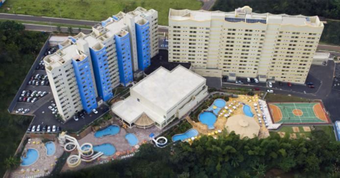 SUÍTE PARA ATÉ 4 PESSOAS EM GOLDEN DOLPHIN GRANDE HOTEL PISCINA 24h Caldas Novas Esterno foto