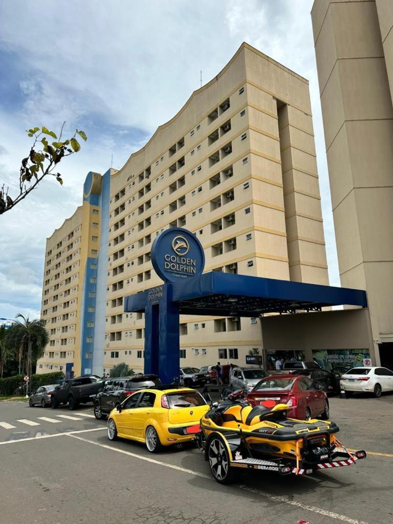 SUÍTE PARA ATÉ 4 PESSOAS EM GOLDEN DOLPHIN GRANDE HOTEL PISCINA 24h Caldas Novas Esterno foto